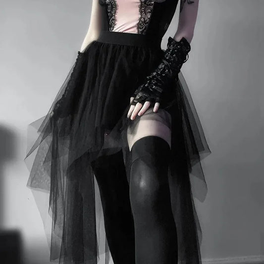 High-Waisted Skirt Gothic Style