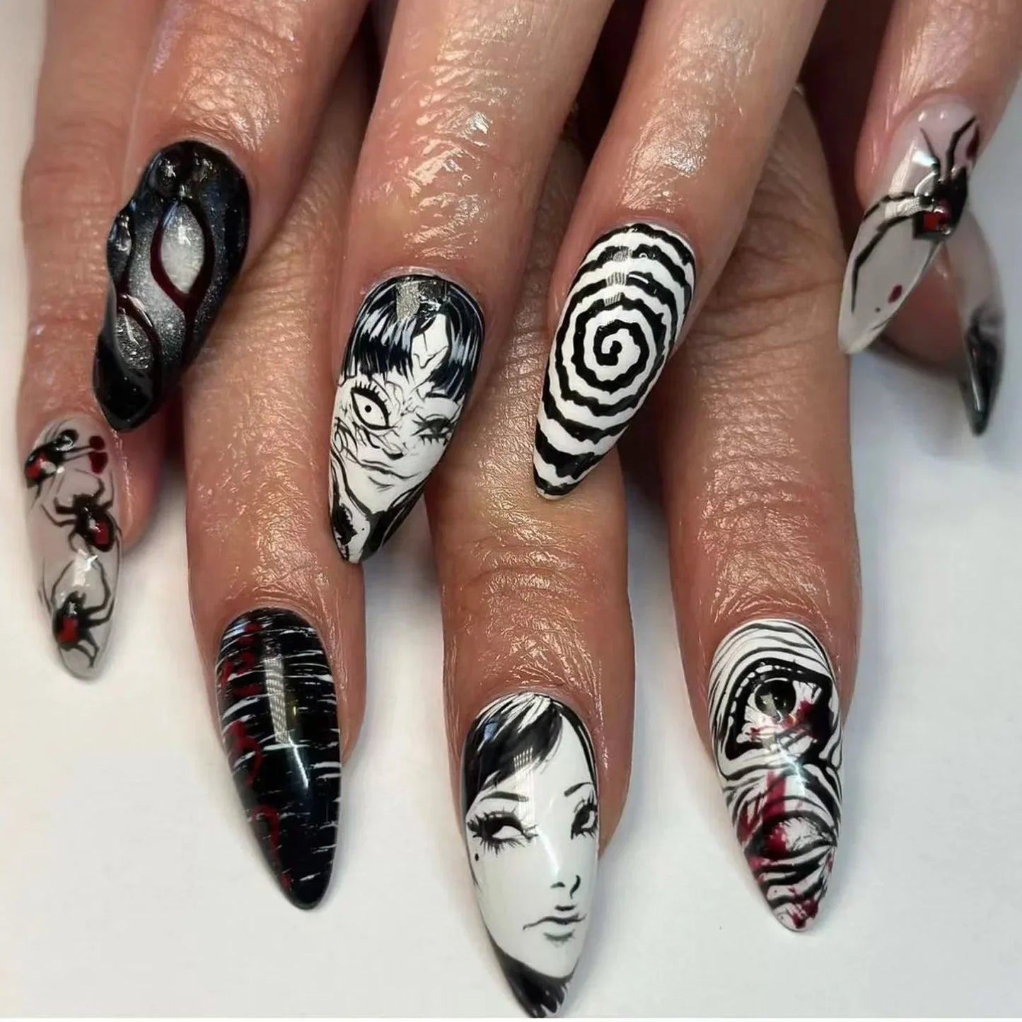 Gothic Manga Nail Art Collection-0