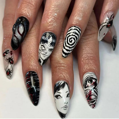 Gothic Manga Nail Art Collection-0