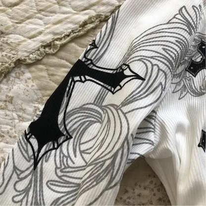 Flare Sleeve Print Tee