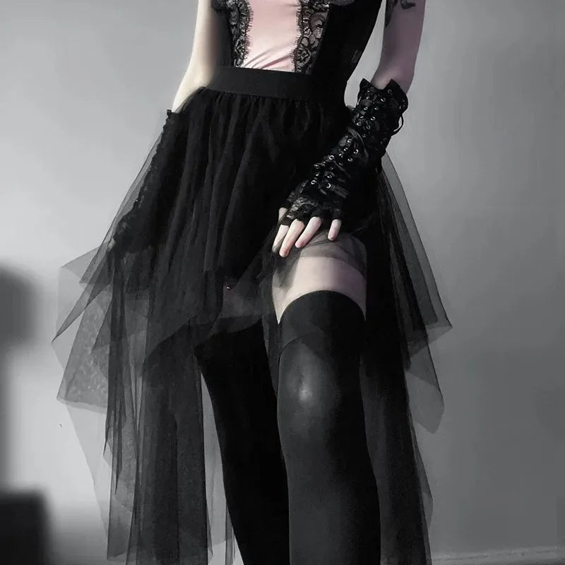 High-Waisted Skirt Gothic Style