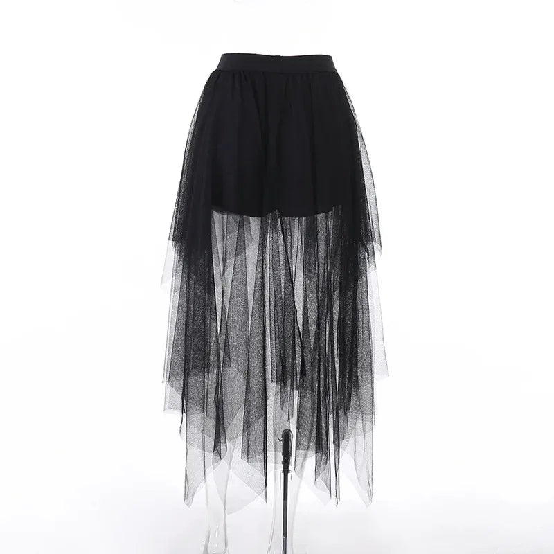 High-Waisted Skirt Gothic Style