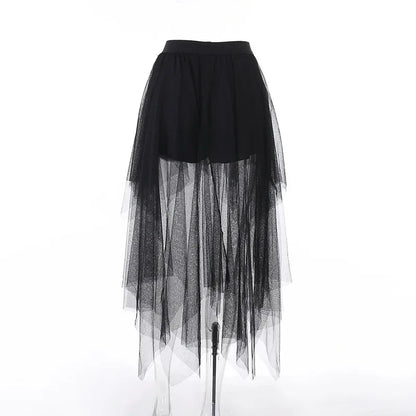 High-Waisted Skirt Gothic Style