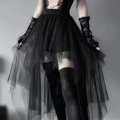 High-Waisted Skirt Gothic Style