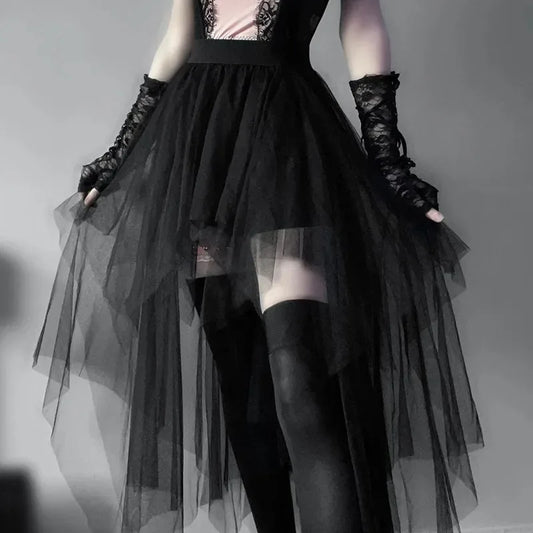 High-Waisted Skirt Gothic Style